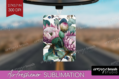 3D Flowers Air Freshener PNG - Summer PNG Sublimation Product Image 1