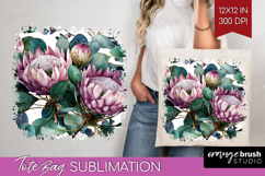 3D Flowers Tote Bag - Summer Tote Bag PNG Sublimation Product Image 1