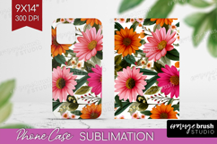 3D Flowers Phone Case PNG - Summer Case PNG Sublimation Product Image 1