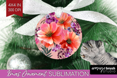 3D Flowers Ornament PNG - Summer PNG Sublimation Product Image 1