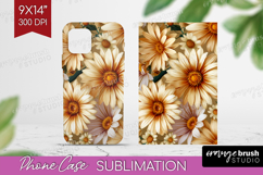 3D Flowers Phone Case PNG - Summer Case PNG Sublimation Product Image 1