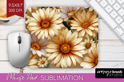 3D Flowers Mouse Pad Sublimation - Summer Mousepad PNG Product Image 1