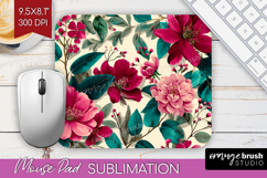 3D Flowers Mouse Pad Sublimation - Summer Mousepad PNG Product Image 1