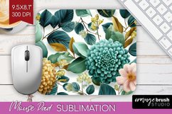 3D Flowers Mouse Pad Sublimation - Summer Mousepad PNG Product Image 1