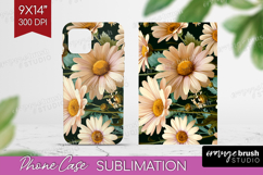 3D Flowers Phone Case PNG - Summer Case PNG Sublimation Product Image 1