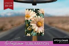 3D Flowers Air Freshener PNG - Summer PNG Sublimation Product Image 1