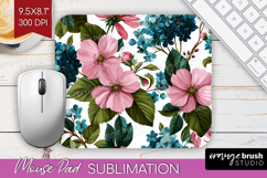 3D Flowers Mouse Pad Sublimation - Summer Mousepad PNG Product Image 1