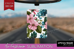 3D Flowers Air Freshener PNG - Summer PNG Sublimation Product Image 1