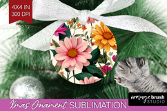 3D Flowers Ornament PNG - Summer PNG Sublimation Product Image 1