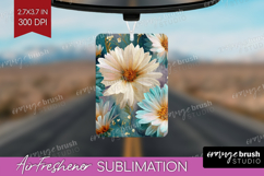 3D Flowers Air Freshener PNG - Summer PNG Sublimation Product Image 1
