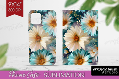 3D Flowers Phone Case PNG - Summer Case PNG Sublimation Product Image 1