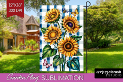 Summer Garden Flag Sublimation - Sping Welcome Sign PNG Product Image 1