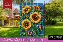 Summer Garden Flag Sublimation - Sping Welcome Sign PNG Product Image 1