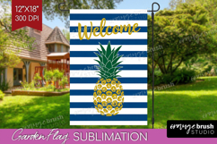 Summer Garden Flag Sublimation - Sping Welcome Sign PNG Product Image 1