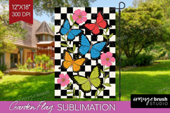Summer Garden Flag Sublimation - Sping Welcome Sign PNG Product Image 1