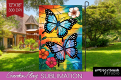 Summer Garden Flag Sublimation - Sping Welcome Sign PNG Product Image 1