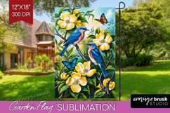 Summer Garden Flag Sublimation - Sping Welcome Sign PNG Product Image 1