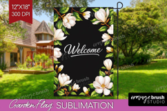 Summer Garden Flag Sublimation - Sping Welcome Sign PNG Product Image 1
