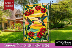 Summer Garden Flag Sublimation - Sping Welcome Sign PNG Product Image 1