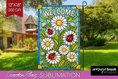 Summer Garden Flag Sublimation - Sping Welcome Sign PNG Product Image 1
