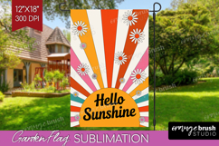 Summer Garden Flag Sublimation - Sping Welcome Sign PNG Product Image 1
