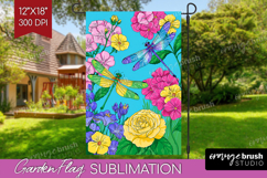 Summer Garden Flag Sublimation - Sping Welcome Sign PNG Product Image 1