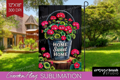 Summer Garden Flag Sublimation - Sping Welcome Sign PNG Product Image 1