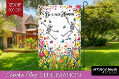 Summer Garden Flag Sublimation - Sping Welcome Sign PNG Product Image 1