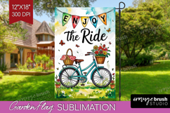Summer Garden Flag Sublimation - Sping Welcome Sign PNG Product Image 1