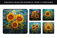 Square Coaster Design | Square Coaster PNG Bundle Product Image 7