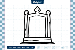 Tombstone Bold Line SVG Halloween Graveyard Cut File Product Image 3