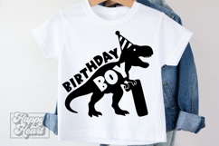TRex 1st Birthday Boy SVG - One Dinosaur Birthday Shirt PNG Product Image 3