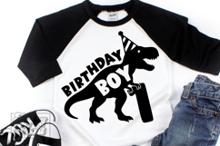 TRex 1st Birthday Boy SVG - One Dinosaur Birthday Shirt PNG Product Image 4