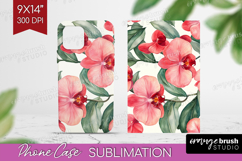 Tropical Flowers Phone Case PNG - Floral Case PNG Product Image 1