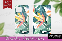 Tropical Flowers Phone Case PNG - Floral Case PNG Product Image 1