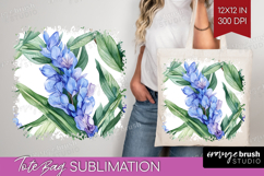 Tropical Flowers Tote Bag - Floral Tote Bag PNG Sublimation Product Image 1