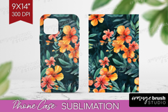 Tropical Flowers Phone Case PNG - Floral Case PNG Product Image 1