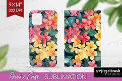 Tropical Flowers Phone Case PNG - Floral Case PNG Product Image 1