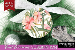 Tropical Flowers Ornament PNG - Floral PNG Sublimation Product Image 1