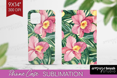 Tropical Flowers Phone Case PNG - Floral Case PNG Product Image 1