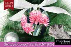 Tropical Flowers Ornament PNG - Floral PNG Sublimation Product Image 1