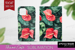 Tropical Flowers Phone Case PNG - Floral Case PNG Product Image 1