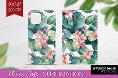Tropical Flowers Phone Case PNG - Floral Case PNG Product Image 1