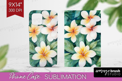 Tropical Flowers Phone Case PNG - Floral Case PNG Product Image 1