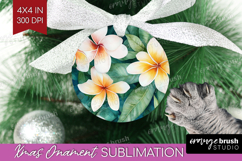 Tropical Flowers Ornament PNG - Floral PNG Sublimation Product Image 1