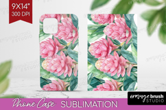 Tropical Flowers Phone Case PNG - Floral Case PNG Product Image 1