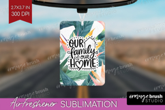Family Quote Air Freshener PNG - Summer Flowers PNG Product Image 1