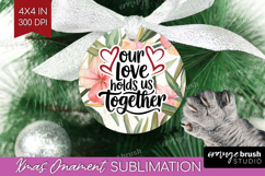 Family Quote Ornament PNG - Summer Flowers PNG Sublimation Product Image 1