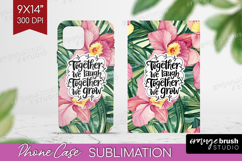 Family Quote Phone Case PNG - Summer Flowers Case PNG Product Image 1