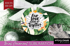 Family Quote Ornament PNG - Summer Flowers PNG Sublimation Product Image 1